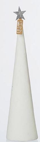 Lübech Living juletræ Cement cone hvid højde 30 cm og diameter 8 cm - Fransenhome